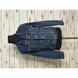 GAP classic button-up denim jean trucker jacket Size Small